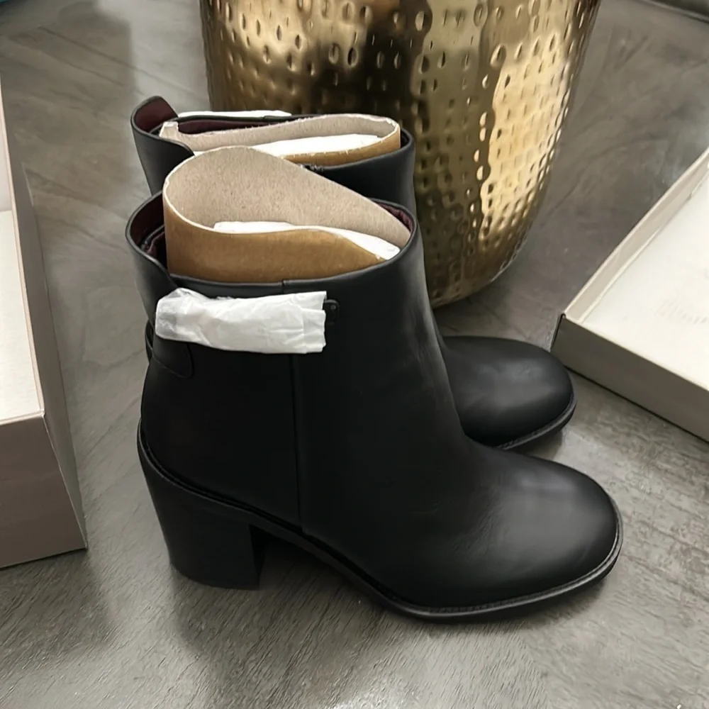 Franco Sarto Women's Rivet Block Heel Ankle Boot_5